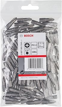 BOSCH BIT SCREW 100PC 25MM STAR